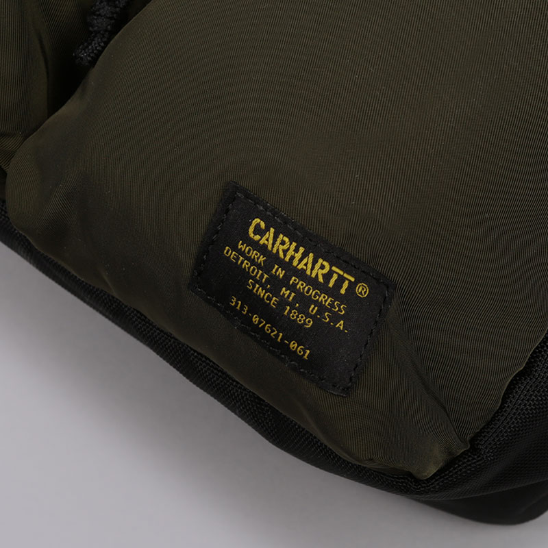  зеленый сумка на пояс Carhartt WIP Military Hip Bag I024252-cypress/blk - цена, описание, фото 3